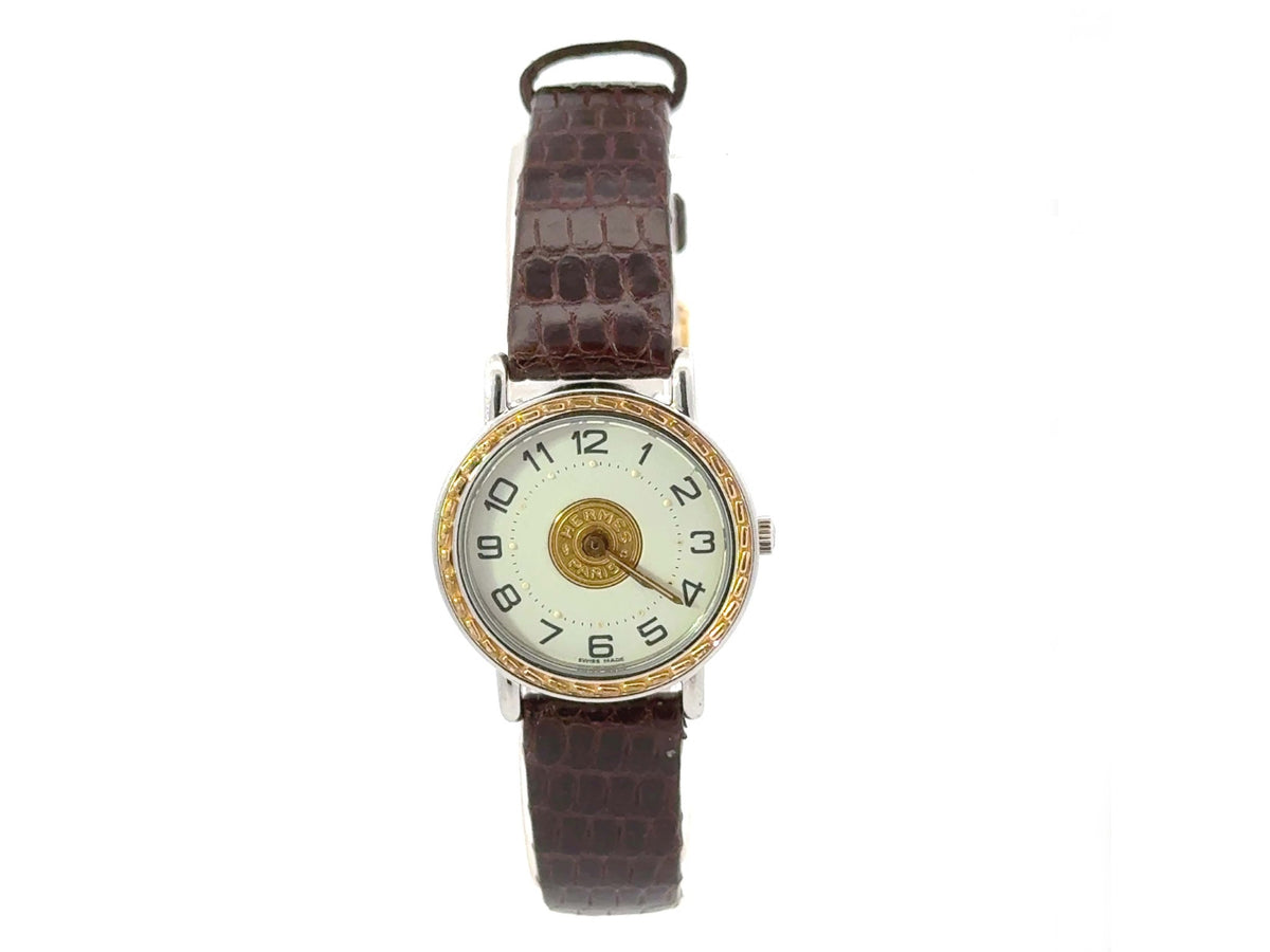 Hermes Serie Quartz Wristwatch Watch Black Gold K18 Yellow Gold ◯T 75774 Hermès H08 Rose Gold Watch | La Matière du Temps 42mm  main image 3