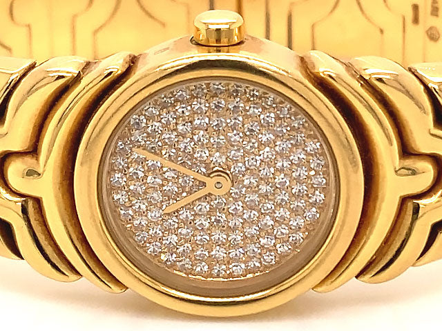 Bvlgari Parentesi Diamond & 18K Yellow Gold Bracelet Watch, Ref BJ01