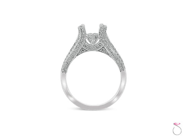 Baguette side diamonds solitaire ring white gold setting in Honolulu Hawaii