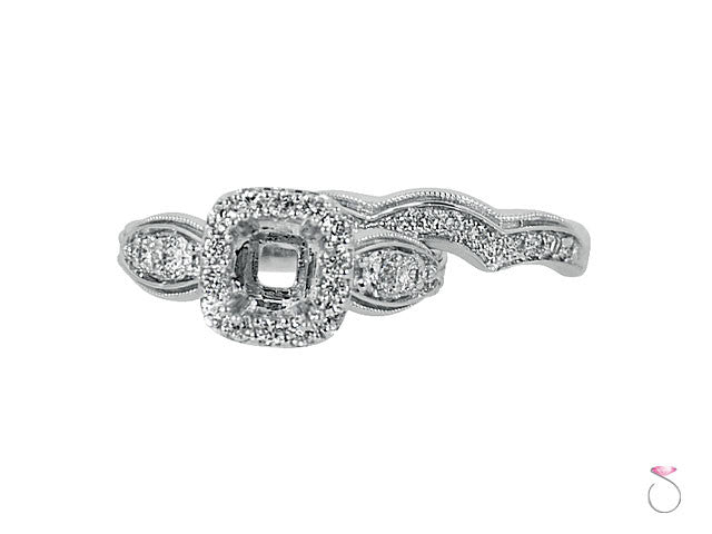 diamond white gold engagement ring set no center diamond
