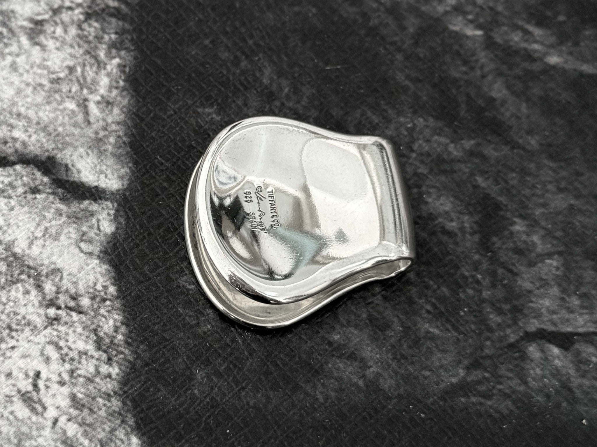 Tiffany Sterling Silver Money Clip Solitaire Jewelers