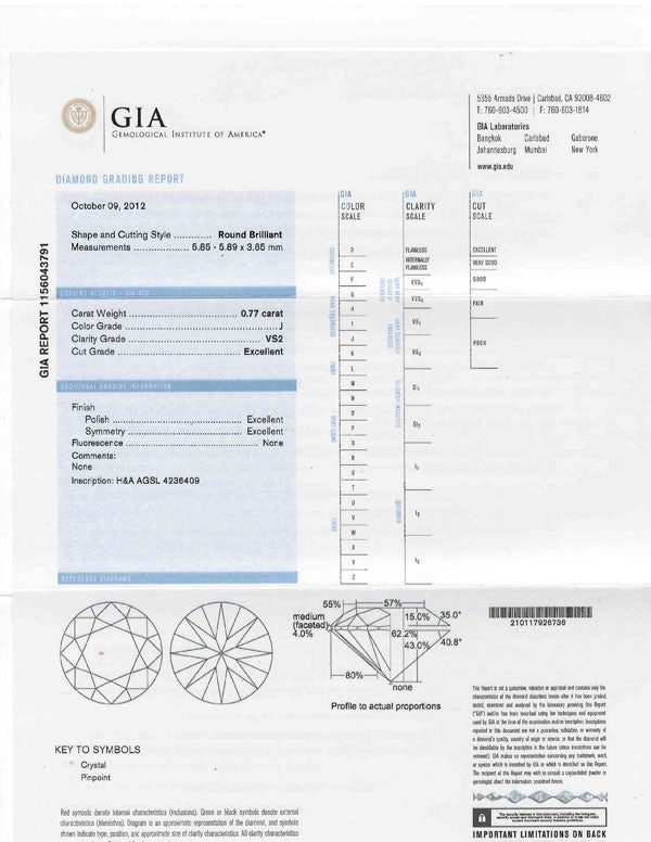 Round Shape Diamond GIA Certified online sale Hawaii