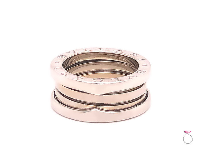 Bvlgari B.Zero 1 18K White Gold 3 Band Ring