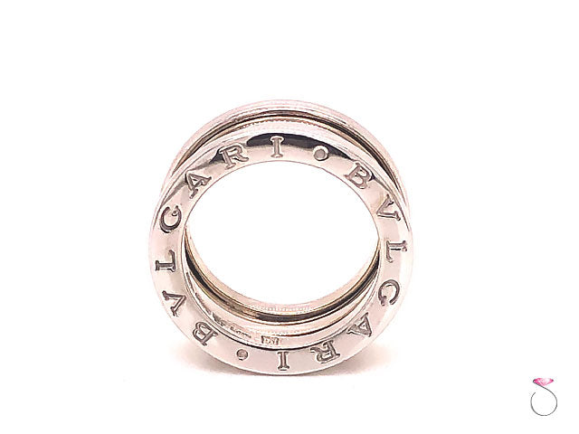 Bvlgari B.Zero 1 18K White Gold 3 Band Ring