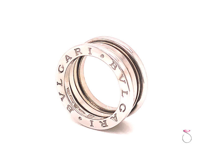 Bvlgari B.Zero 1 18K White Gold 3 Band Ring