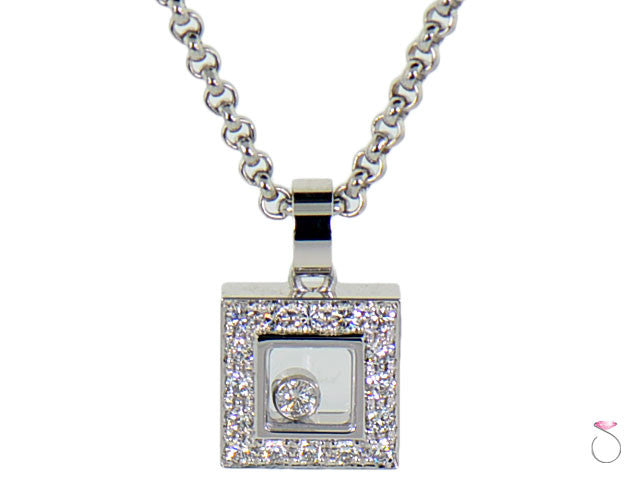 Chopard floating diamond pendant necklace discounted online Hawaii