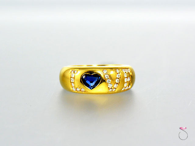 Chopard Solitaire Chopard Love Diamond Sapphire Ring in 18K | Solitaire Jewelers ...