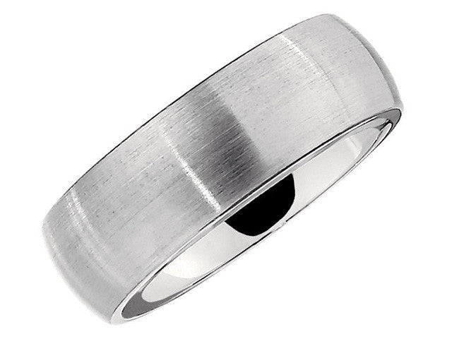 Cobalt 8mm Slightly Domed Band with Satin Finish