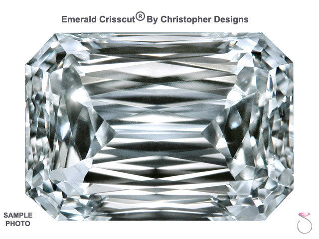 Crisscut Emerald Diamond Ring 4.20ctw in Platinum
