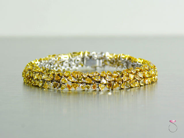 Dilamani Jewelry | Rose Rough Cut Fancy Color Diamond Bracelet