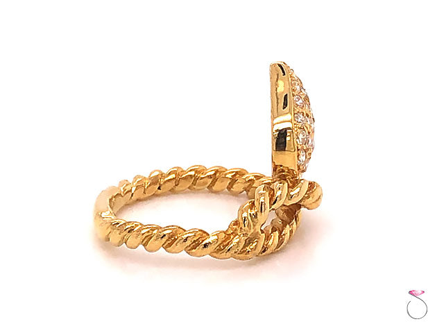 Diamond Heart Cocktail Ring 0.50 ct. G, VS in 18K Yellow Gold