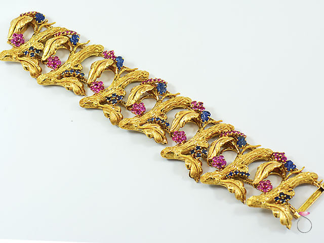 Ruby Single Line Gold Plated Bangles – Sanvi Jewels
