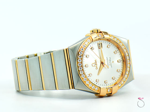 Omega Constellation Co-Axial 35mm 2 Tone, Red Gold & Steel 123.25.35.20.58.001