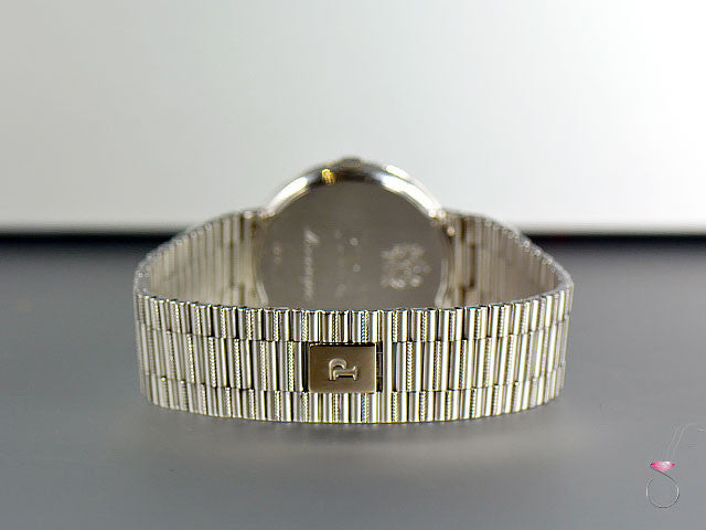 Piaget 18K Traditional Mecanique Watch. Original Diamond Dial & Bezel G0A37045