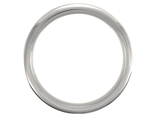 Titanium 7mm Beveled Edge Band Ring