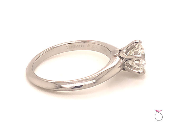 Tiffany & Co. Round Diamond Solitaire Platinum Ring