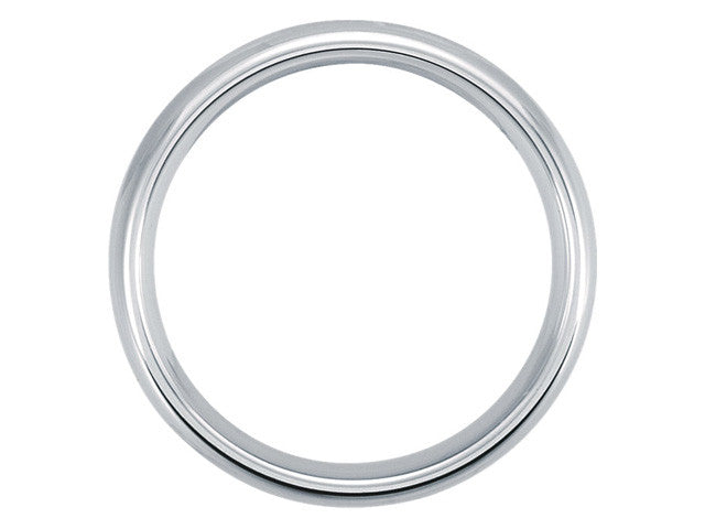 Wedding rings and Bands,White Tungsten 6.3mm Domed Band