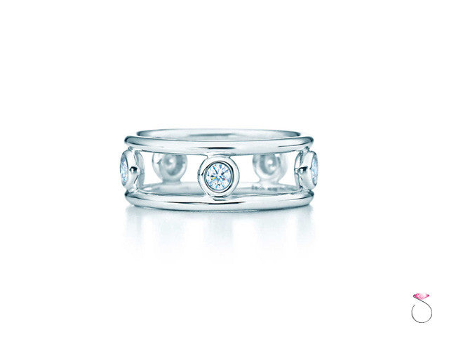 Tiffany & Co. Platinum, Diamond By the Yard Ring.