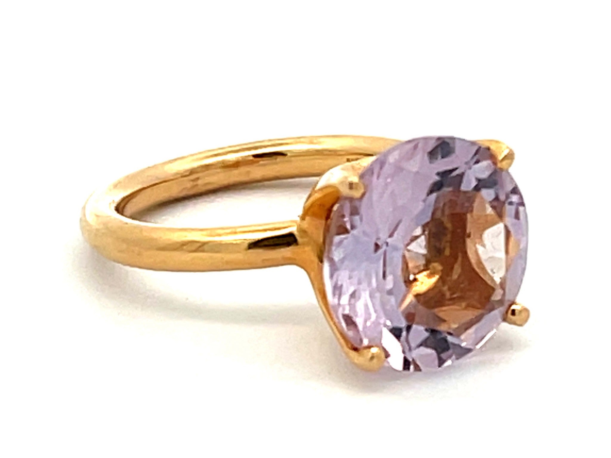 Morganite Ring in 18k Yellow Gold