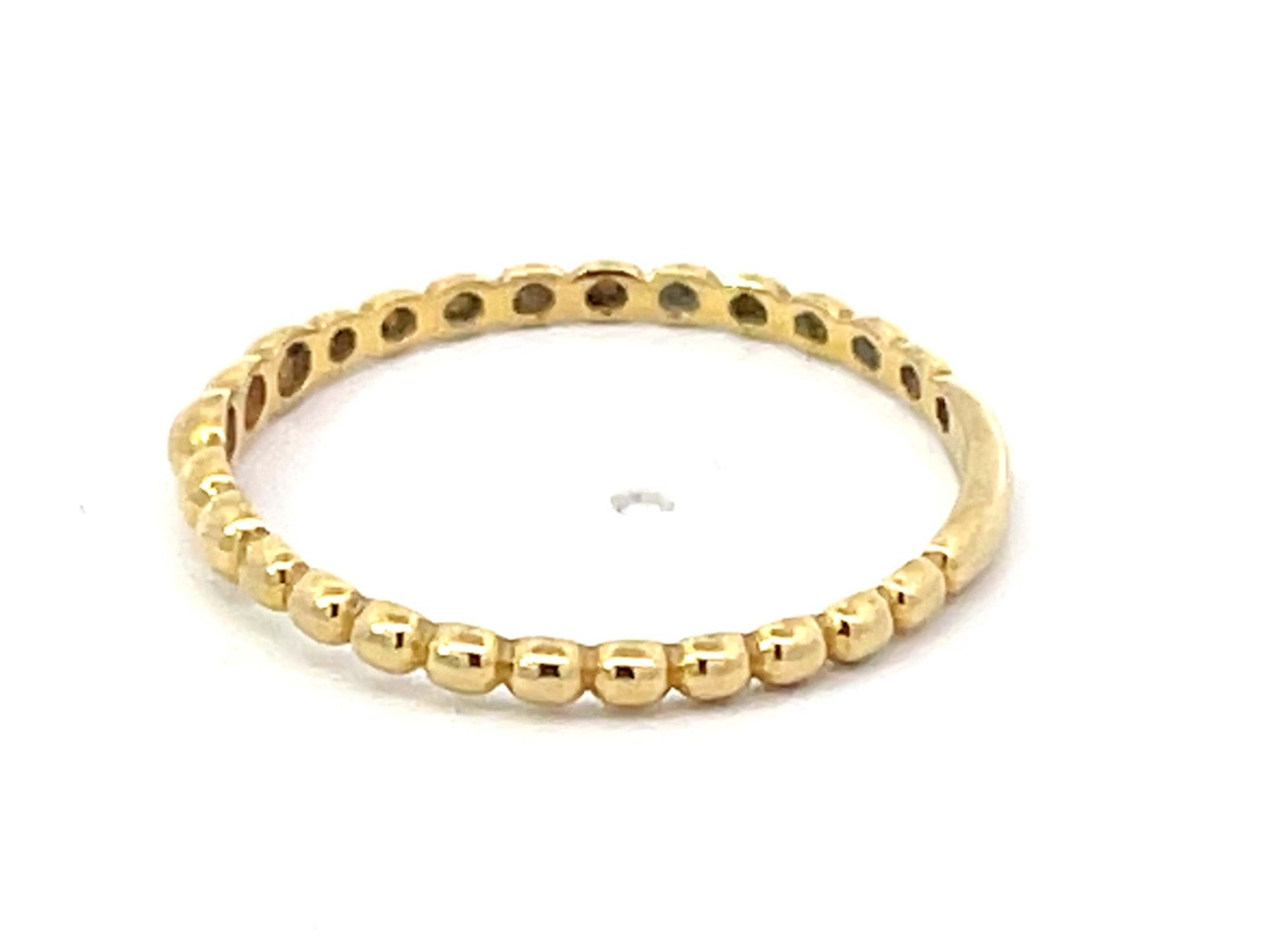 Stackable Bubble Ring in 18k Yellow Gold