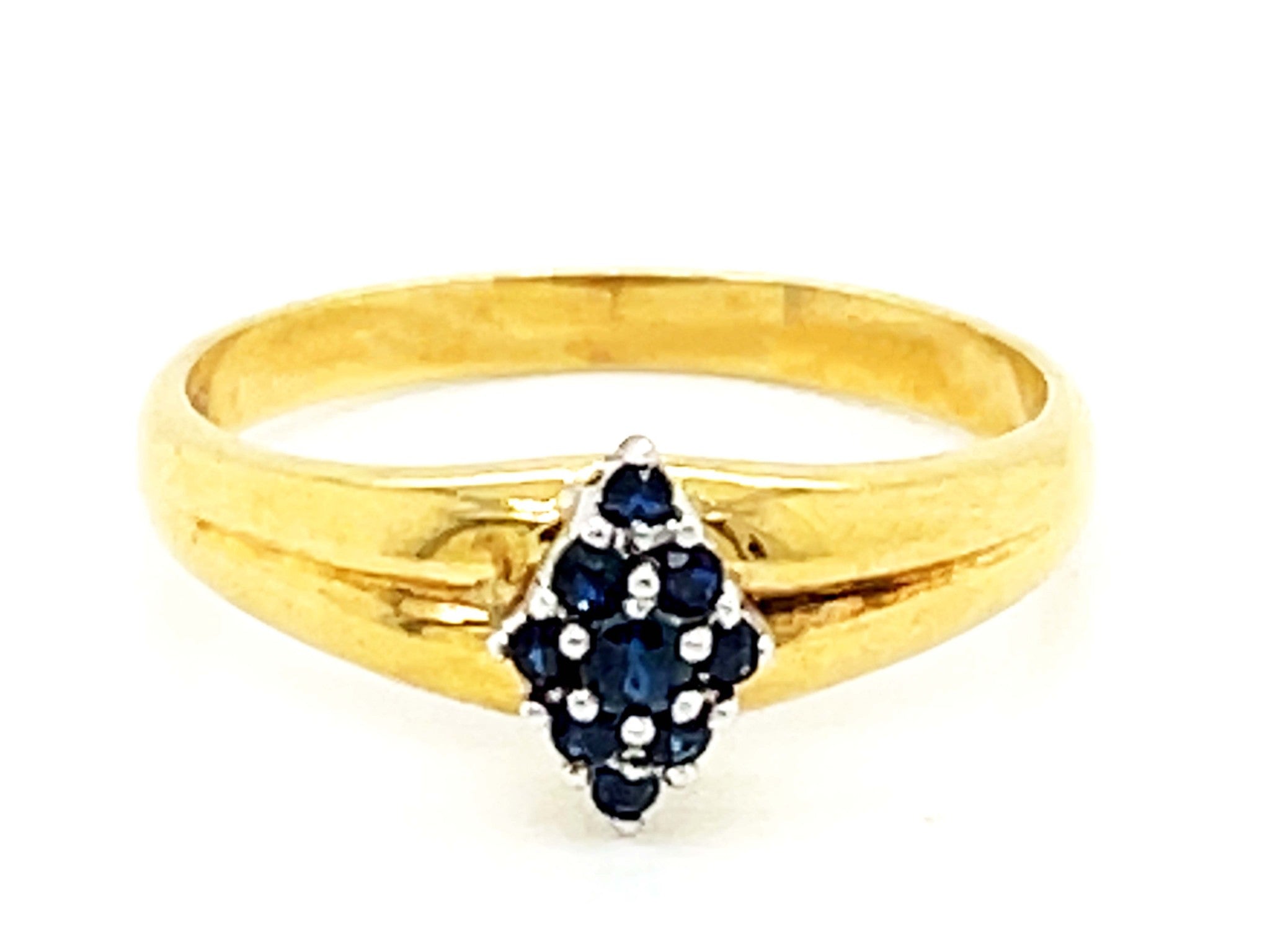 Multi Sapphire Ring in 14k Yellow Gold