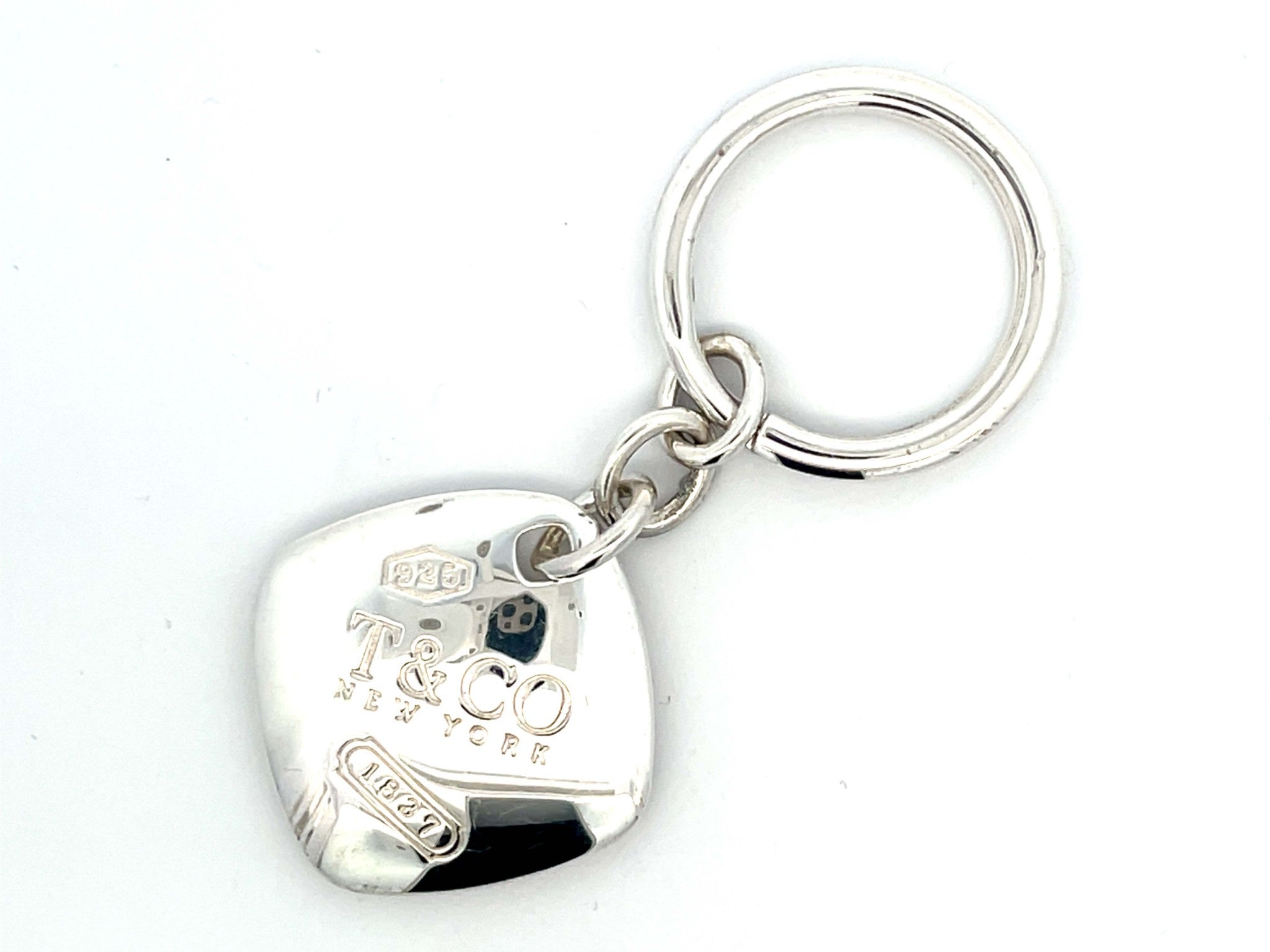 Shop Tiffany & Co. Sterling Silver Keychain | Solitaire Jewelers