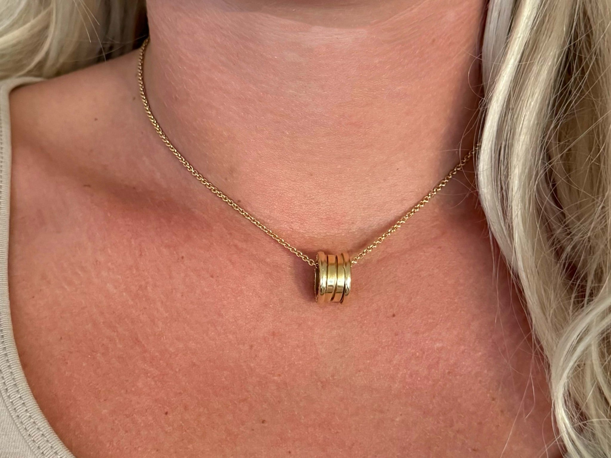 B Zero1 Necklace Gold Necklace With B BVLGARI B-zero1 B-zero One