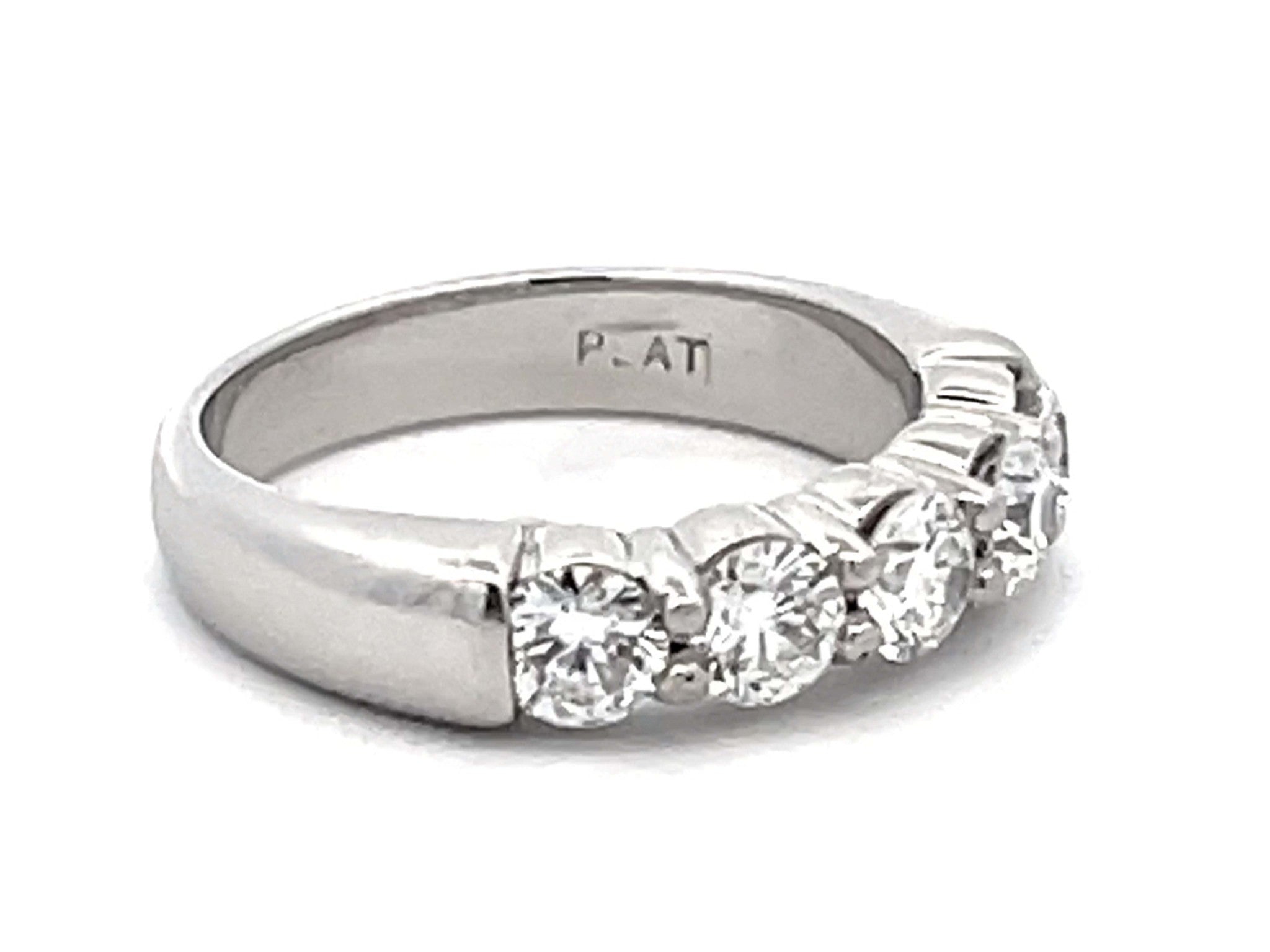 1 Carat Diamond Band Ring Platinum