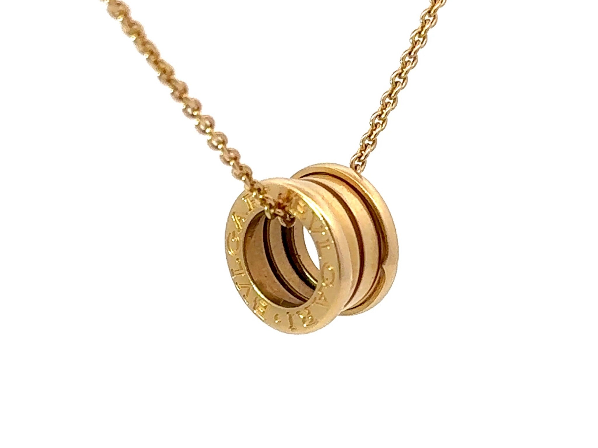 BVLGARI B.ZERO1 Necklace 18k Yellow Gold With Box and Papers