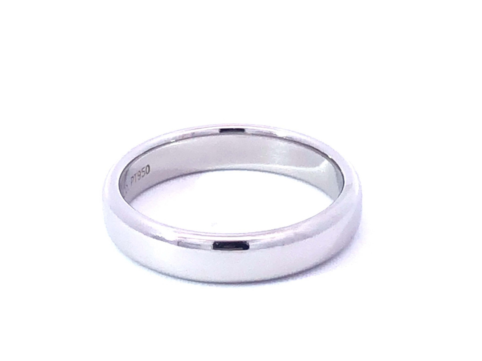 Tiffany & Co. Classic Platinum Wedding Band Ring, 4.50 mm