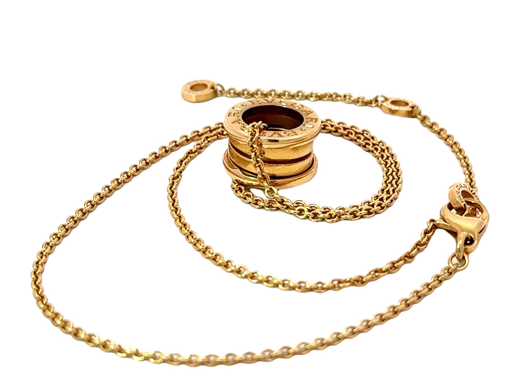 BVLGARI B.ZERO1 Necklace 18k Yellow Gold With Box and Papers