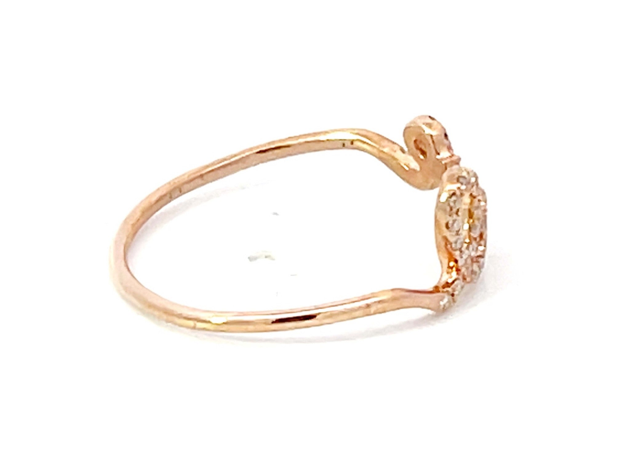 Diamond Love Ring in 14K Rose Gold