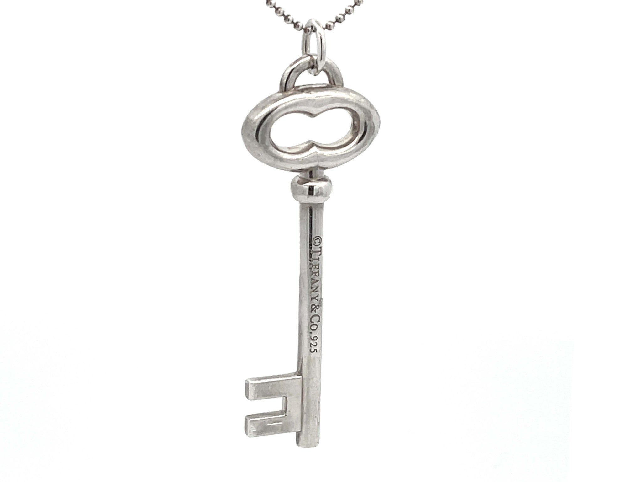 Tiffany & Co. Large Key Necklace in Sterling Silver