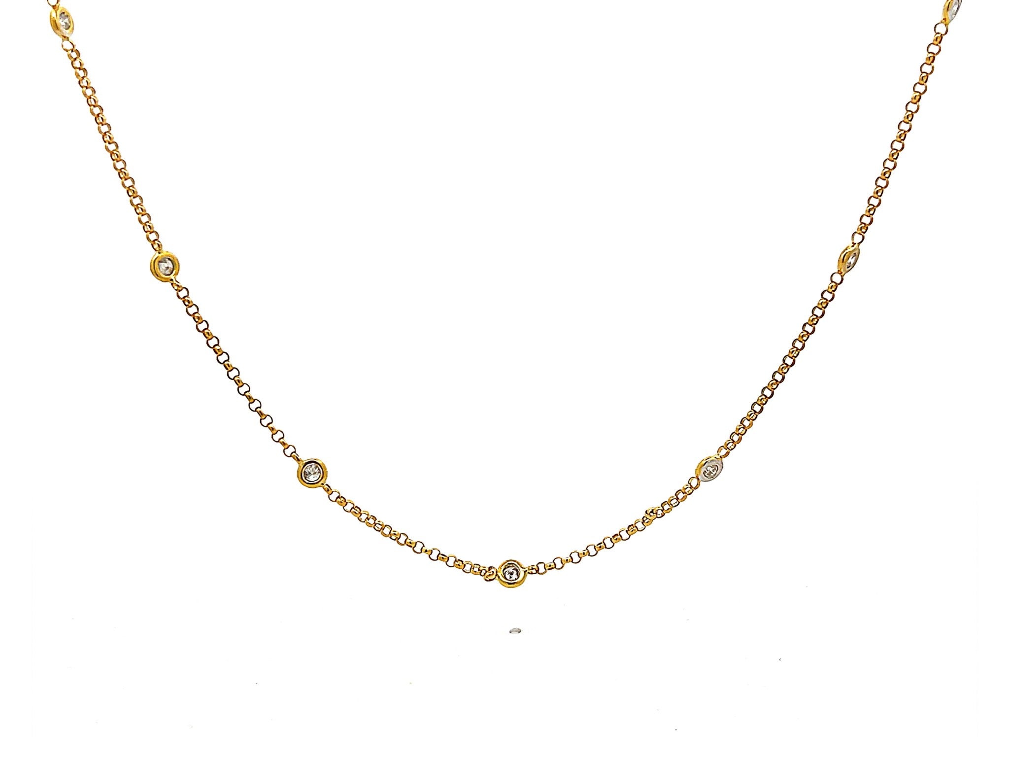 Diamonds by the Yard Necklace in 18k Yellow Gold