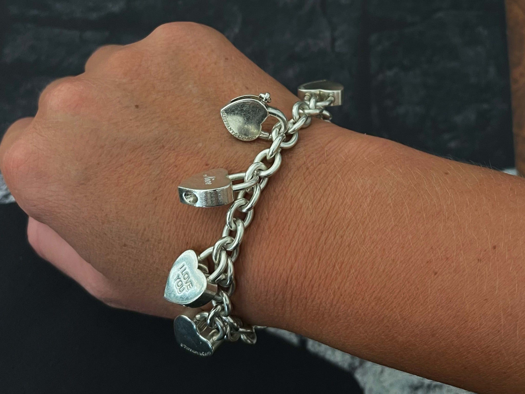 Tiffany Heart Charm Bracelet Return To Tiffany 925 Bracelet