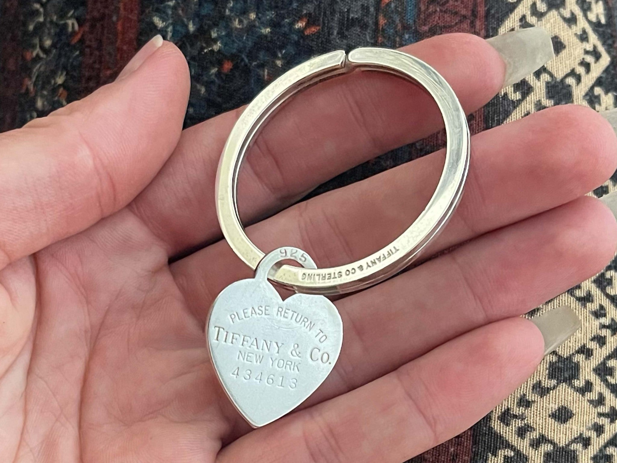 Return to Tiffany Key Ring in Sterling Silver
