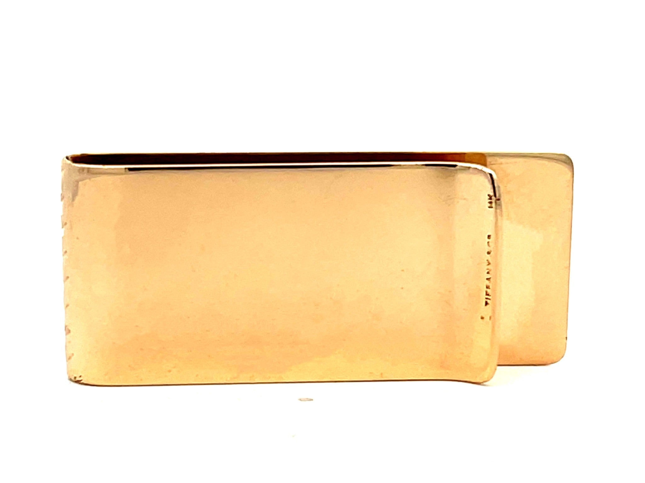 Vintage Tiffany & Co. 14K Solid Gold Fluted Design Money Clip