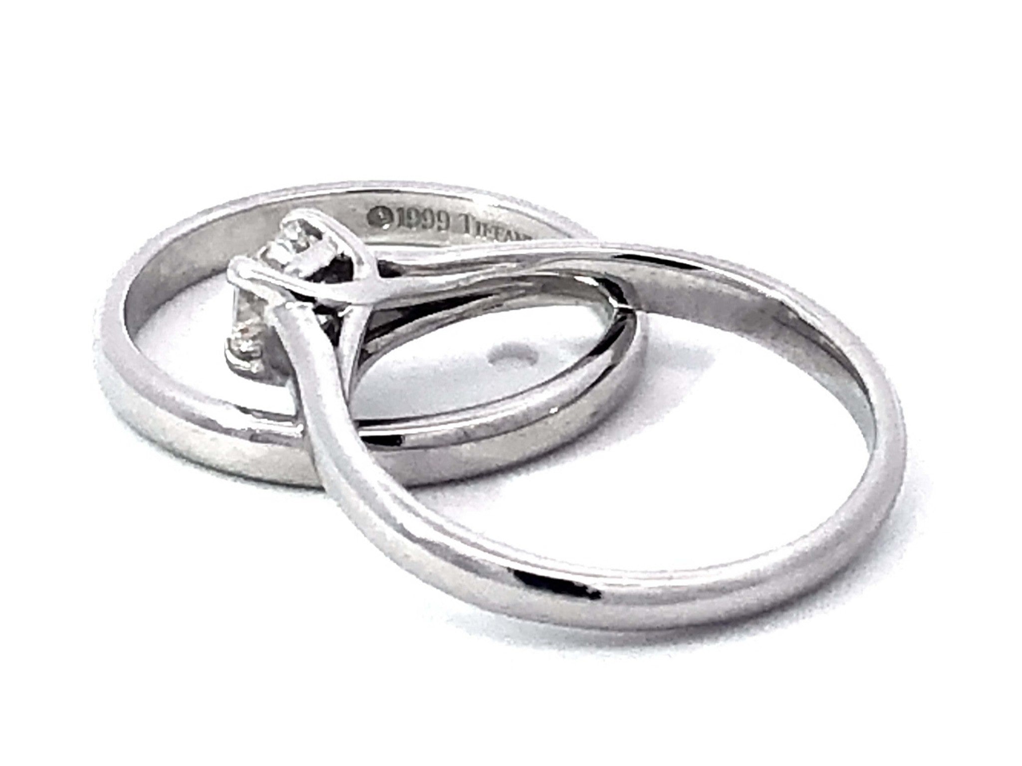 Tiffany & Co. Lucida Diamond Engagement Ring Set in Platinum, H VVS2 0.30 ct