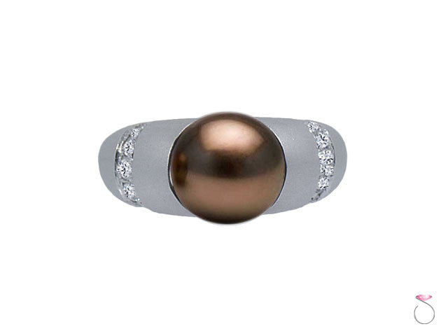 Chocolate Tahitian Pearl Ring