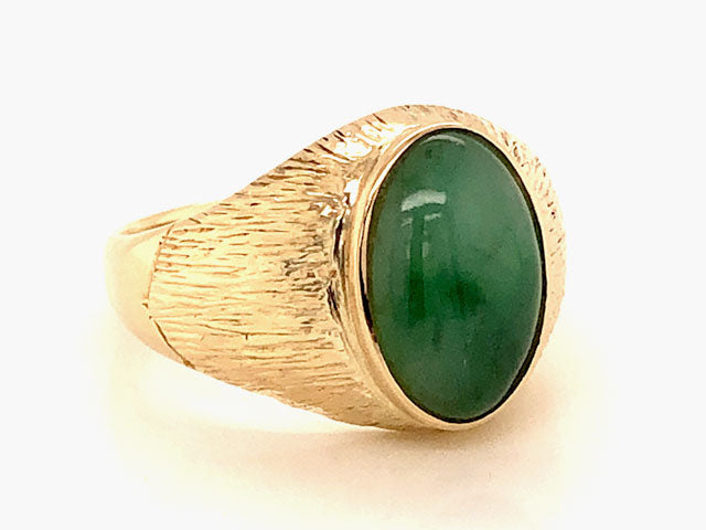 Treebark Textured Green Jade Ring | Solitaire Jewelers – SOLITAIRE JEWELERS