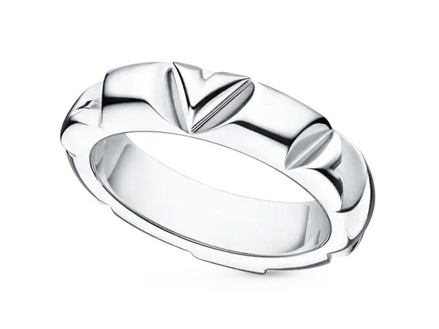 Custom Diamond Rings,Louis Vuitton LV Volt Multi Ring, 18k White Gold. Size 58