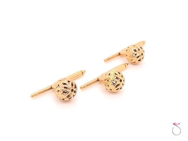 Ming's Hawaii Button Enhancers In 14K Yellow Gold, Set of 3