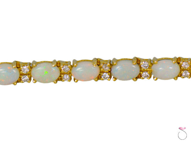 Opal and diamond bracelet Clearance