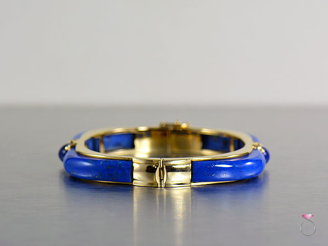 Vintage Lapis Lazuli Bracelet in 14K Gold - Estate Jewelry Hawaii