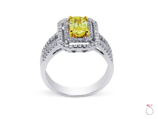 Yellow Diamond Engagement Ring Hawaii Sale